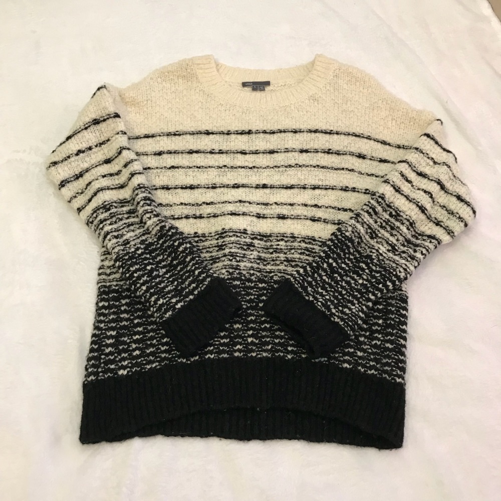 Vince. Striped chunky-knit sweater